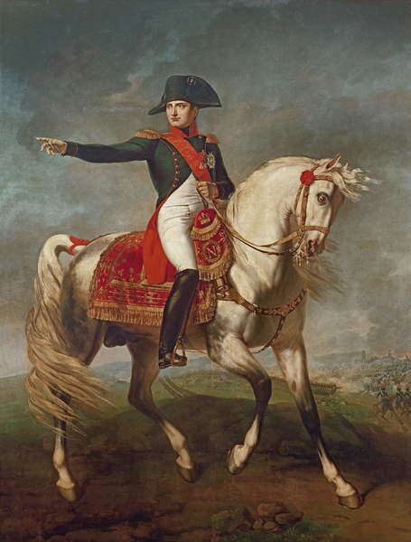 Reproducere Equestrian Portrait of Napoleon I (1769-1821) 1810, Joseph Chabord