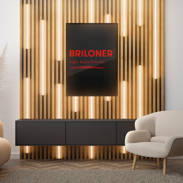 Briloner Bandă LED Pimp your panel, set de pornire, lungime 2,6 m, Alb, Camera de zi / sufragerie, Plastic