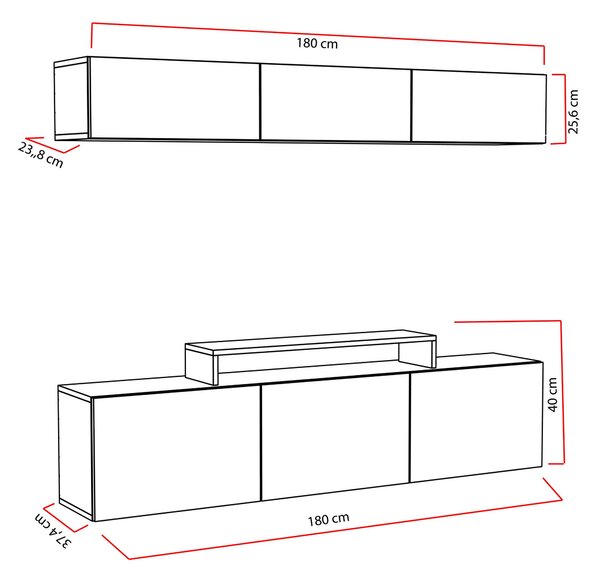 Mobilier living Livingo (alb). 1102269