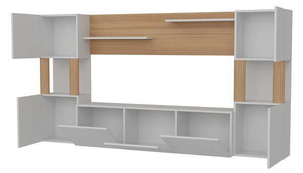 Mobilier living Loreena (Alb + teak) . 1102294