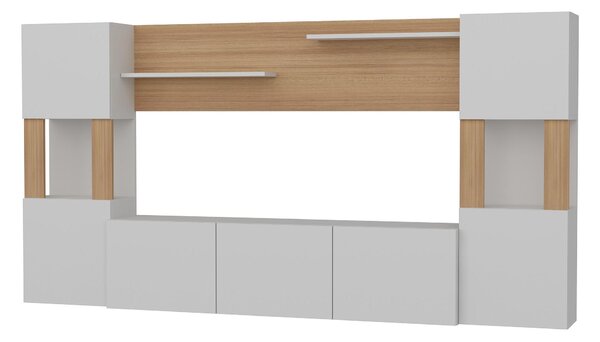 Mobilier living Loreena (Alb + teak) . 1102294