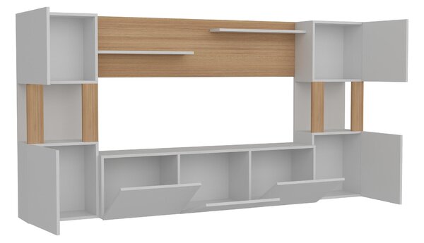 Mobilier living Loreena (Alb + teak) . 1102294