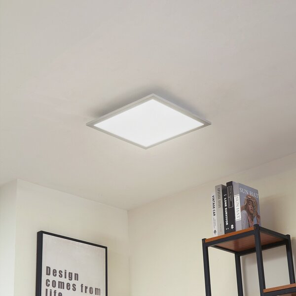 Arcchio Panou LED Lyndra, 40 cm, argintiu, aluminiu, dimabil, CCT, reglabil, Metalic, Camera de zi / sufragerie, Aluminiu, Modern
