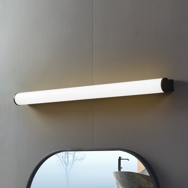 Lucande Aplică de perete LED Vilmara, negru, metal, IP44, Negru, Baie, Aluminiu, Modern