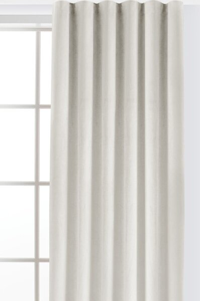 Draperie crem dimout (semi-opacă) din catifea 140x270 cm Velto – Filumi