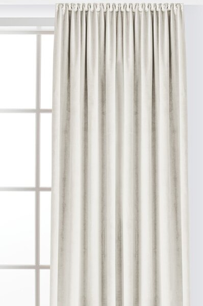 Draperie crem dimout (semi-opacă) din catifea 140x270 cm Velto – Filumi