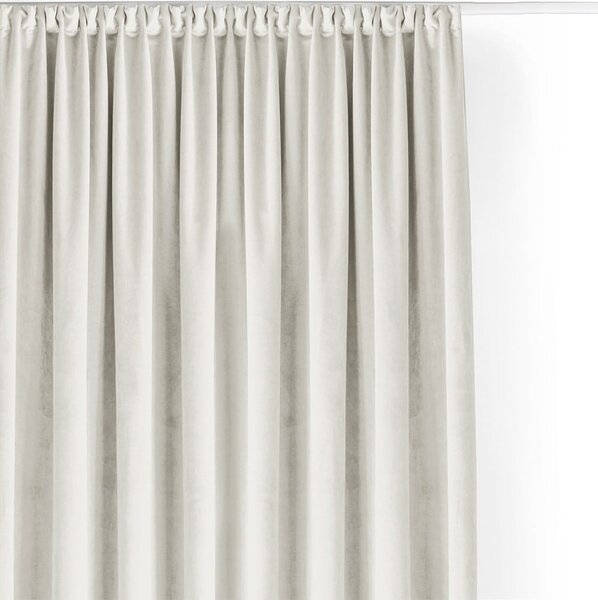 Draperie crem dimout (semi-opacă) din catifea 140x270 cm Velto – Filumi