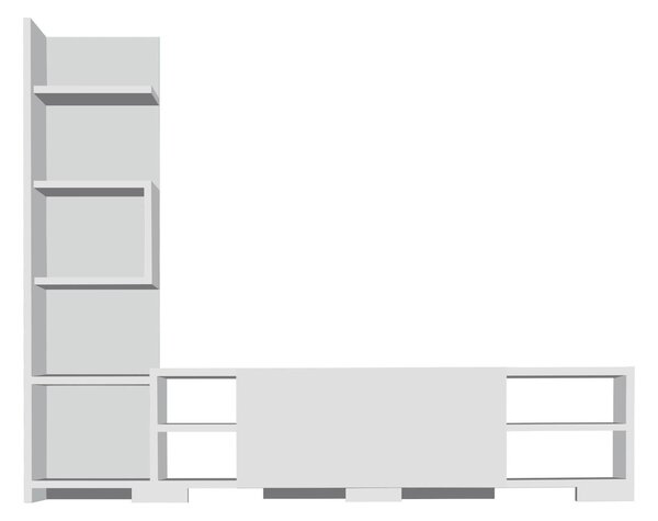 Mobilier living Perla set (Alb) . 1102463