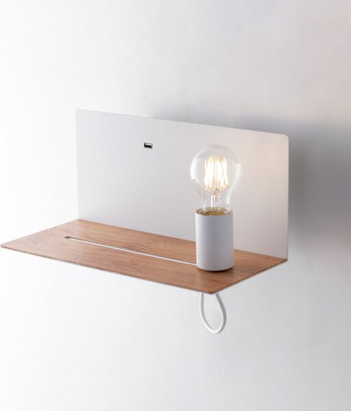 Eco-Light Aplică Flash, alb, lățime 33 cm, aluminiu, reglabil, Alb, Camera de zi / sufragerie, Aluminiu, Modern, Perete unghiular