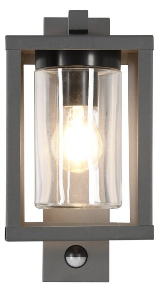 Trio Lighting Lampa de exterior Lunga cu senzor mișcare, Negru, Aluminiu, Modern