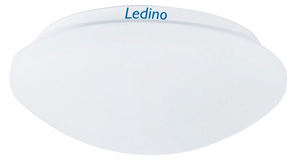 Ledino Plafonieră LED Deutz cu cupolă de sticlă, Alb, Hol, Sticlă, Modern, Perete rotund