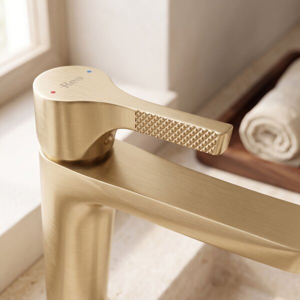 Baterie pentru baie PREMIUM Rea Maxim Brush Gold Low
