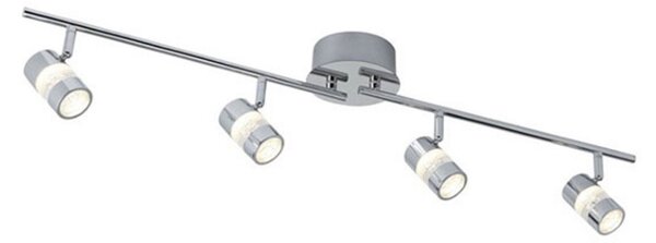 Searchlight Spot LED tavan Bubbles, IP44, 4 becuri, Metalic, Baie, Metal, Modern