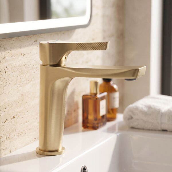 Baterie pentru baie PREMIUM Rea Maxim Brush Gold Low