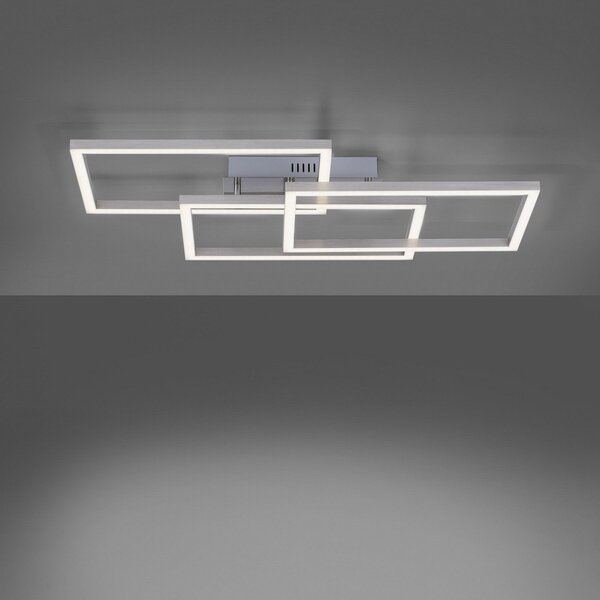 LOLA Smart Plafonieră LED LOLAsmart Maxi, 82 x 50 cm, reglabil, Metalic, Camera de zi / sufragerie, Metal, Modern, Plafon cu flacără multiplă
