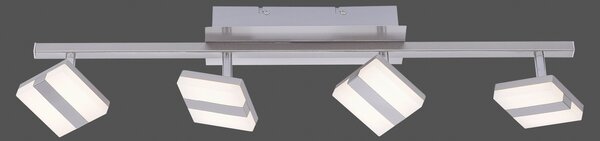 LOLA Smart Lampă spot LED LOLAsmart Sabi, 4 becuri, reglabil, Gri, Camera de zi / sufragerie, Metal, Modern