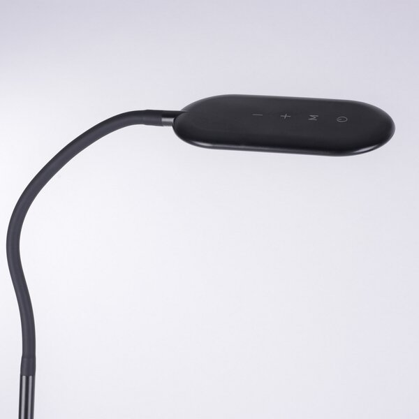 JUST LIGHT. GmbH Lampă de podea LED Kelly, CCT dimabilă, reglabil, Negru, Studiu / Birou, Plastic, Modern