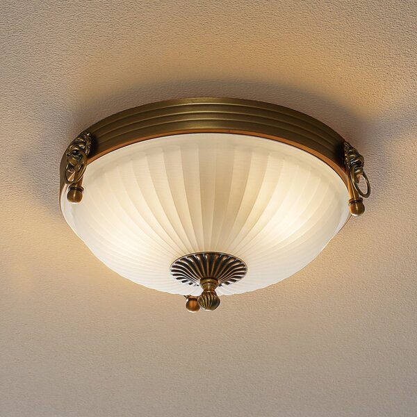 ORION Plafonieră Rocca în design clasic 31cm, reglabil, Bronz / Alamă Veche, Camera de zi / sufragerie, Metal, Antichitate
