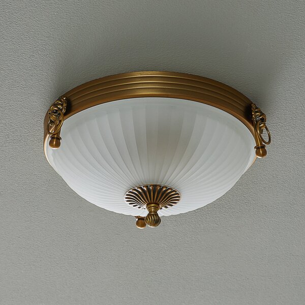 ORION Plafonieră Rocca în design clasic 31cm, reglabil, Bronz / Alamă Veche, Camera de zi / sufragerie, Metal, Antichitate