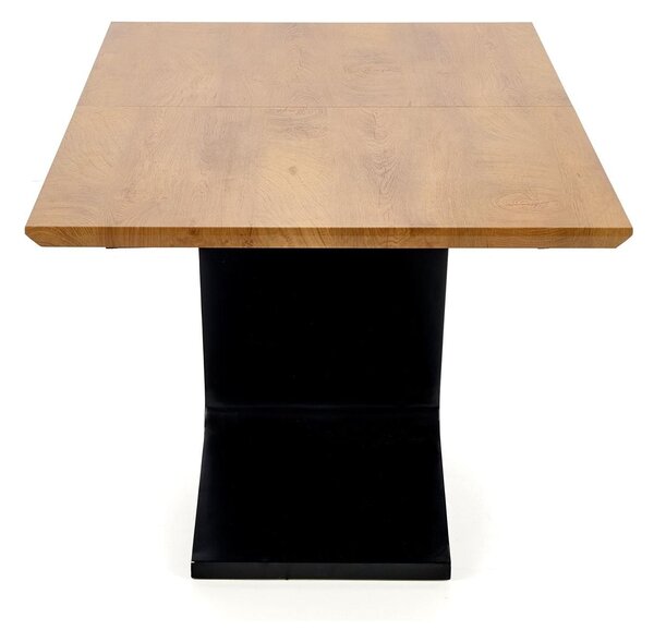 Masa extensibila FERGUSON, stejar natural/negru, 160/220x90x75 cm