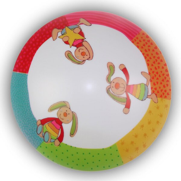 Niermann Standby Rainbow Rabbit - plafonieră rotundă cameră copil, reglabil, Multicolor, Camera copiilor, Plastic