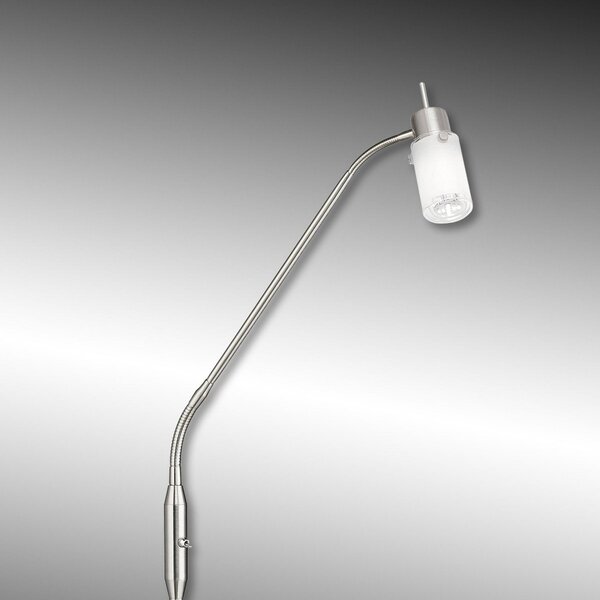 JUST LIGHT. GmbH Lampă de podea LED cu 1 bec Max, Metalic, Camera de zi / sufragerie, Metal, Modern