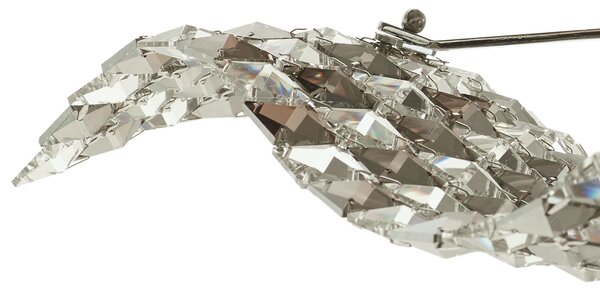 Schuller Valencia Plafonieră Saten din cristal, 56 cm, Transparent, Camera de zi / sufragerie, Cristal