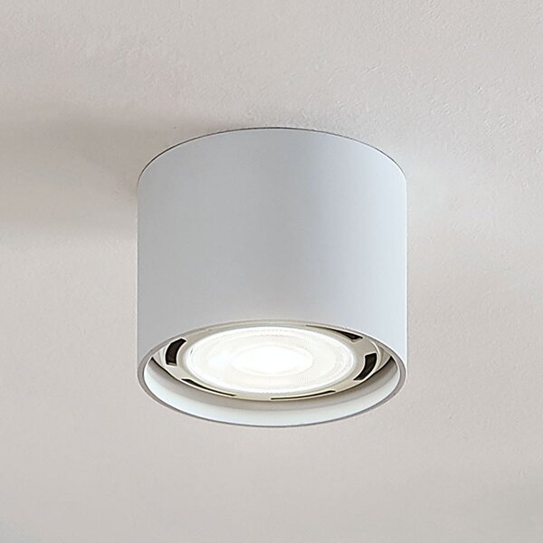 Arcchio Spot de plafon Mabel, Ø 12 cm, alb, metal, GU10, reglabil, Alb, Bucătărie, Aluminiu, Modern