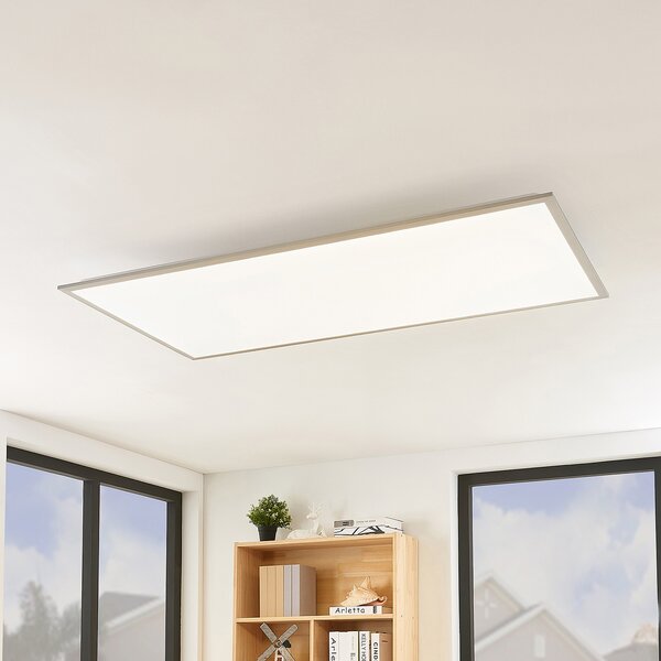 Lindby Panou LED Stenley, CCT, 120 cm x 60 cm, dimabil, reglabil, Alb, Bucătărie, Plastic, Modern