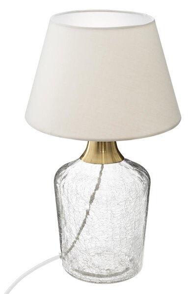 Lampă de masă SILA, sticlă, 39 cm, albă
