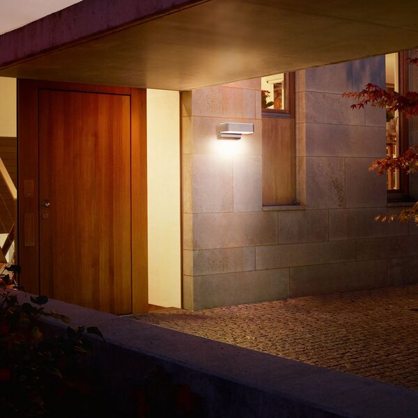 STEINEL Lampă de exterior Smart L 810 C, antracit, cu lumină orientată în, Negru, Metal, Modern