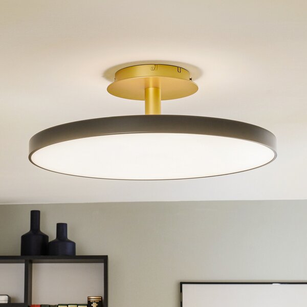 UMAGE Asteria Up Large plafonieră 60cm antracit, reglabil, Negru, Camera de zi / sufragerie, Metal, Design
