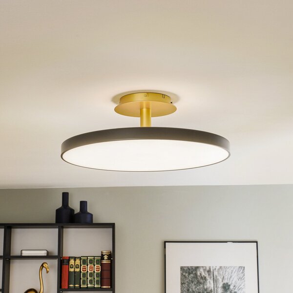 UMAGE Asteria Up Large plafonieră 60cm antracit, reglabil, Negru, Camera de zi / sufragerie, Metal, Design