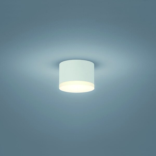 Helestra Pala - Downlight LED aplicat, alb, reglabil, Alb, Camera de zi / sufragerie, Metal, Modern