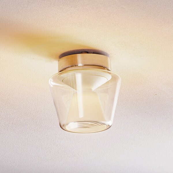 Serien Lighting serien.lighting Annex S - plafonieră LED, opal, reglabil, Transparent, Camera de zi / sufragerie, Sticlă, Design