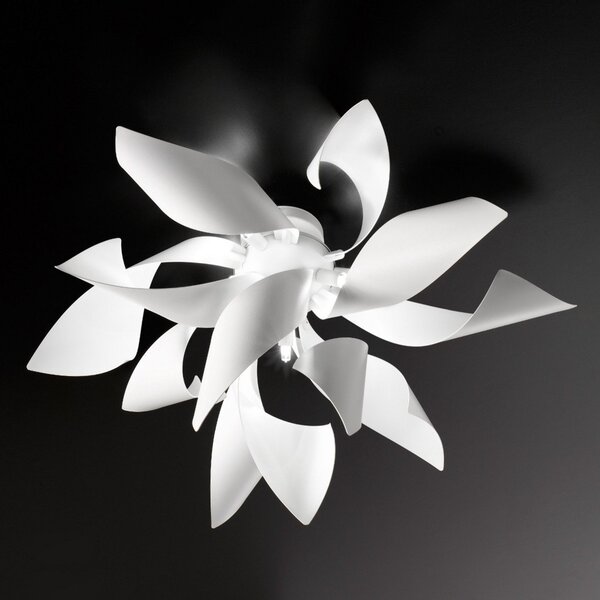 Selène Plafonieră de design Ginger, 50 cm, reglabil, Alb, Camera de zi / sufragerie, Metal, Design