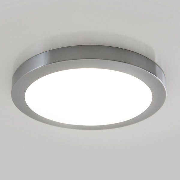 Näve Plafonieră LED Bonus cu inel magnetic, Ø 22,5 cm, Metalic, Camera de zi / sufragerie, Metal, Modern
