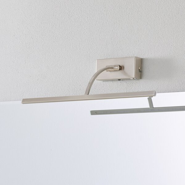 Freelight Aplică perete LED Matisse, lățime 45 cm, argintiu, reglabil, Metalic, Camera de zi / sufragerie, Metal, Modern