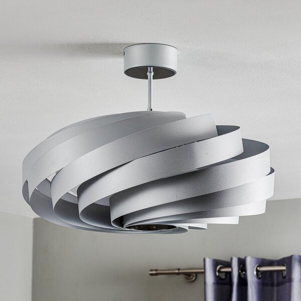 Euluna Plafonieră Vento, culoare aluminiu, Ø 60 cm, metal, reglabil, Metalic, Camera de zi / sufragerie, Metal, Modern