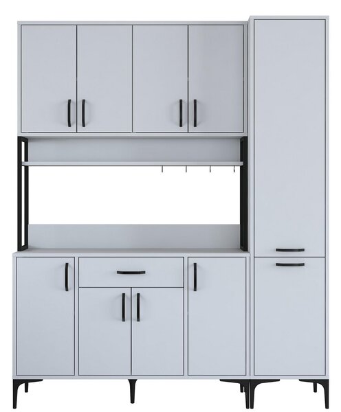 Dulap de bucătărie Jenaretta 34 (alb + negru). 1106574