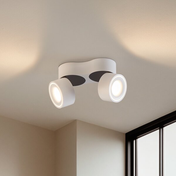 Arcchio Spot LED pentru tavan Rotari, alb, 2 becuri, 2270lm, reglabil, Alb, Hol, Aluminiu, Modern