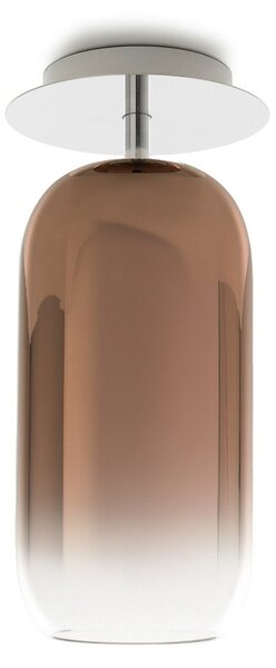 Artemide Gople Mini plafonieră bronz/argintiu, reglabil, Bronz / Alamă Veche, Camera de zi / sufragerie, Sticlă, Design