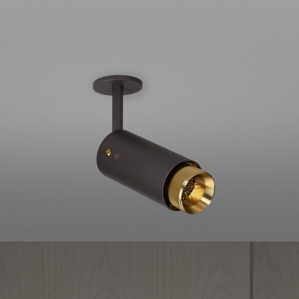 Buster + Punch Exhaust spot flex grafit/alamă, reglabil, Negru, Hol, Metal, Modern