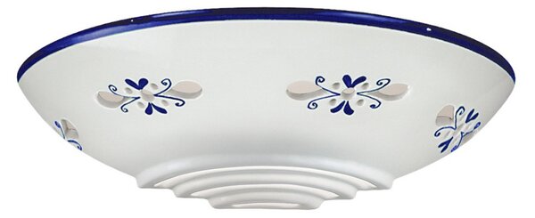 Cremasco Bassano aplică din ceramică, alăturată, albastru, reglabil, Alb, Camera de zi / sufragerie, Ceramică, Casă de țară / Rustic
