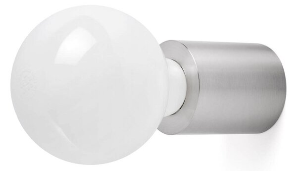 FARO BARCELONA Ten - aplică de perete minimalistă, nichel mat, Gri, Camera de zi / sufragerie, Metal, Modern
