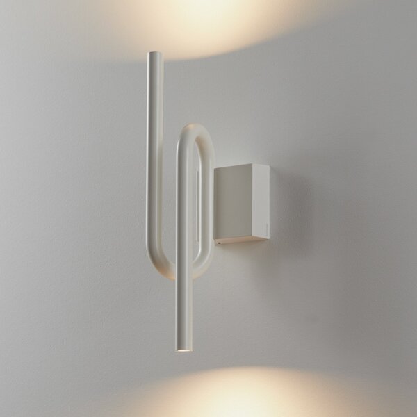 Foscarini Tobia aplică de perete LED alb, Alb, Camera de zi / sufragerie, Metal, Design