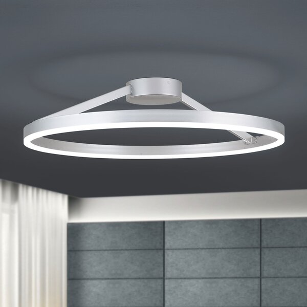 ORION Plafonieră LED Robert Ø 60 cm, reglabil, Metalic, Camera de zi / sufragerie, Metal, Modern