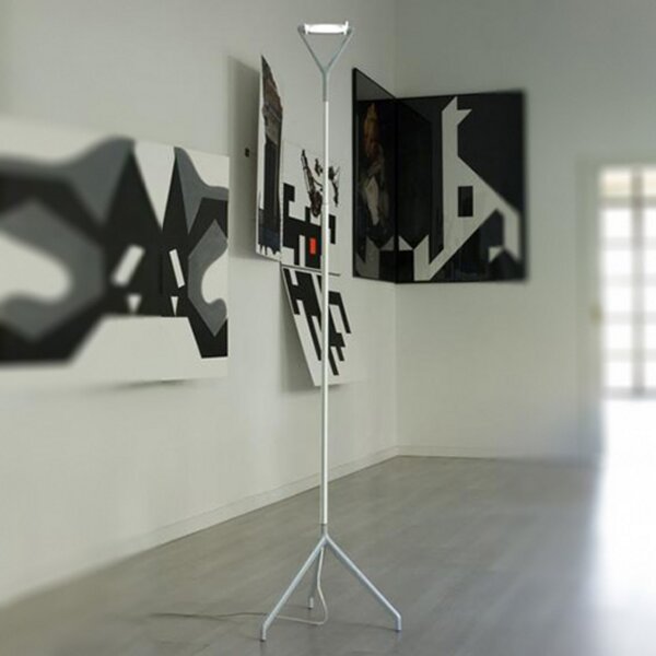 Luceplan Lola - lampă de podea multifuncțională, reglabil, Metalic, Camera de zi / sufragerie, Metal, Design