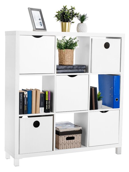 KONDELA Dulap biblioraft, alb, TOFI 5 NEW