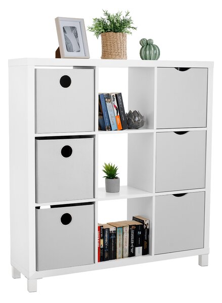 KONDELA Dulap biblioraft, alb, TOFI 5 NEW